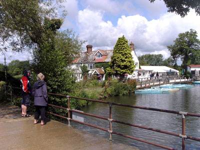 Anthony and Sue conduct the site survey