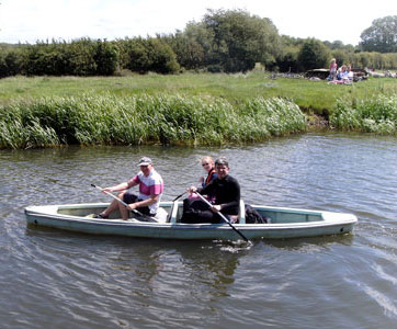 Anthony, Abby and Graham set sail