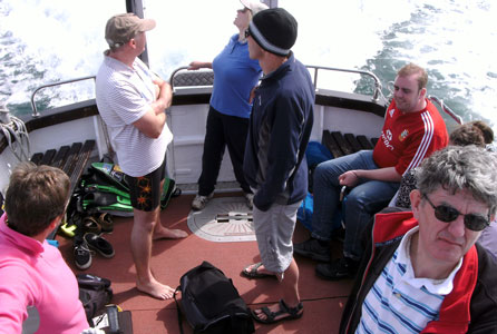 Wendy, Anthony, Sue from Predator, Giles, Tim, Chloe (obscured) and Graham